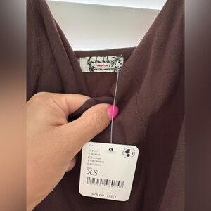 Free People Rich Brown one piece  XS